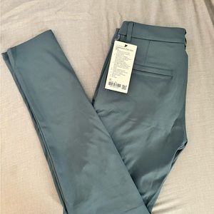 Lululemon commission pants, 28” waist, 32” length: iron blue